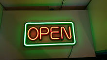 Load image into Gallery viewer, Neon Open Sign - Green Large - UK-signs.com