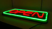 Load image into Gallery viewer, Neon Open Sign - Green Large - UK-signs.com