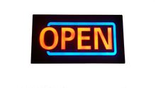 Load image into Gallery viewer, Open Sign - Simple resin Red/Blue - UK-signs.com