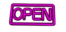 Load image into Gallery viewer, Open Sign Neon - Pink Large