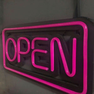Open Sign Neon - Pink Large