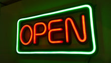 Load image into Gallery viewer, Neon Open Sign - Green Large - UK-signs.com