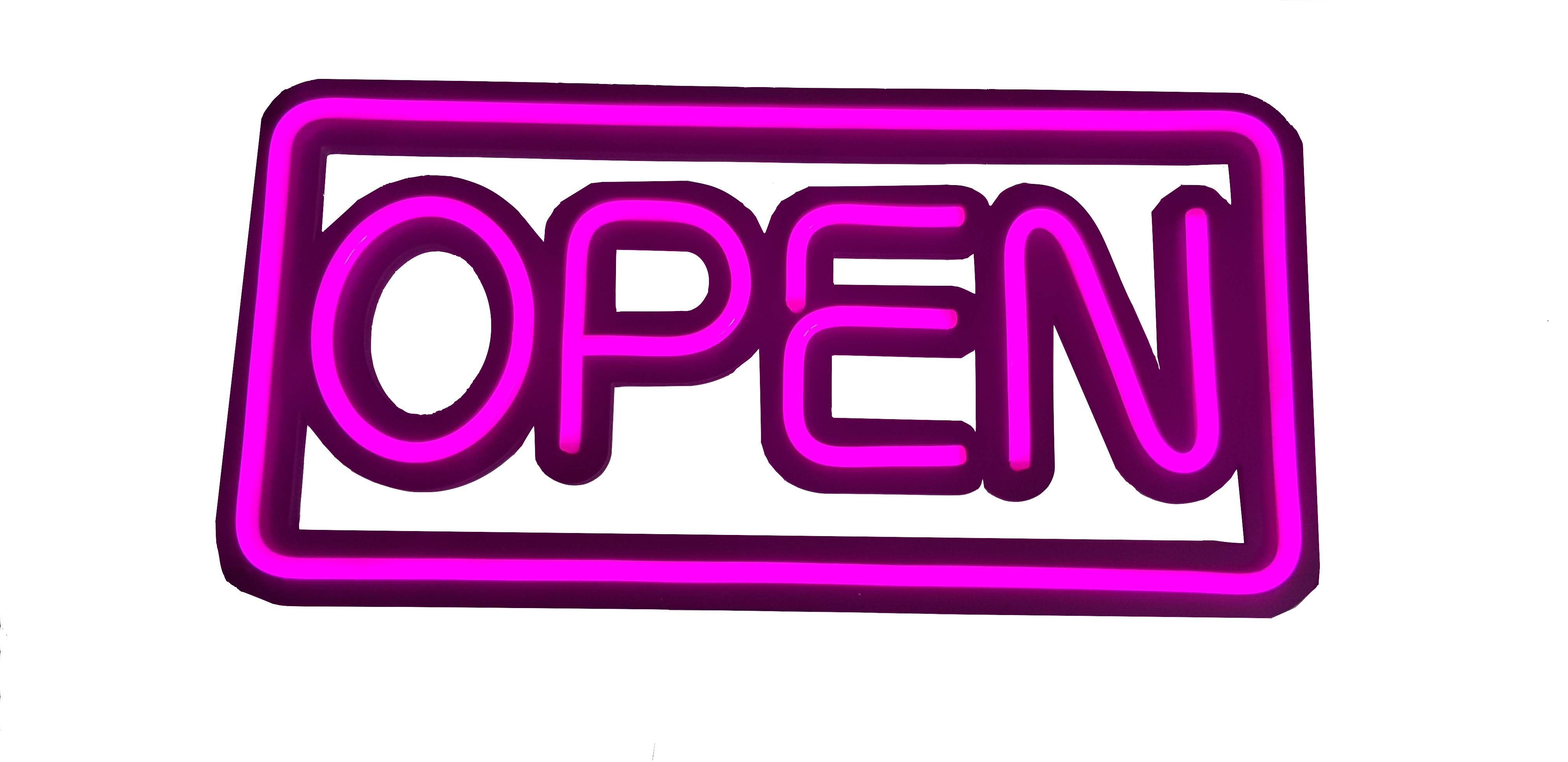 Neon Pink Open Sign