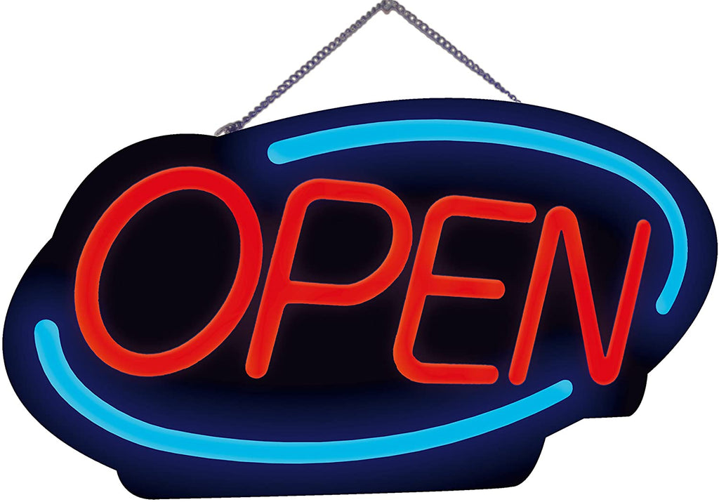 Oval Appeal LED Open Sign