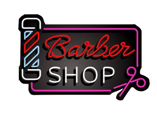 Vintage Barber Shop Sign Real Neon Glass Tubing 46x70cm