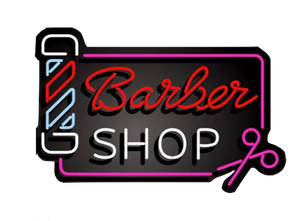 Vintage Barber Shop Sign Real Neon Glass Tubing 46x70cm